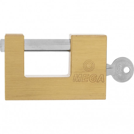 Kłódka trzpieniowa mosiężna 65mm, prześwit 20mm,sworzeń 10m