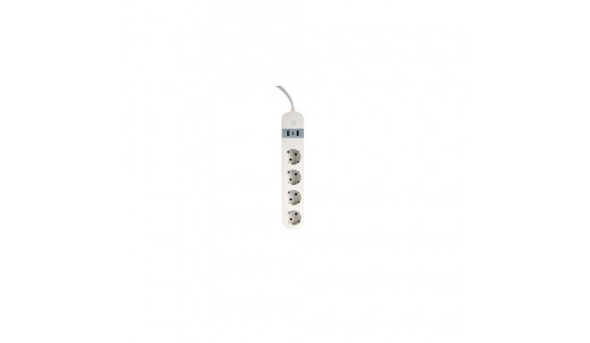 Gembird TSL-PS-S4U-01-W Smart power strip 4 AC outlet(s) Type E 1.5 m 3 3880 W White