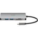 D-LINK DUB-M810 8-ühes USB-C 3.0 jaotur HDMI/Gigabit Ethernet adapter
