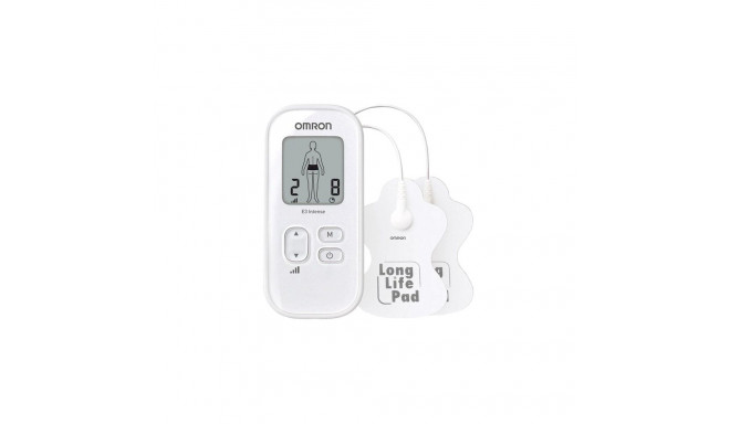 Omron E3 Intense HV-F021-E4W transkutaanne elektriline närvistimulaator (TENS) valge