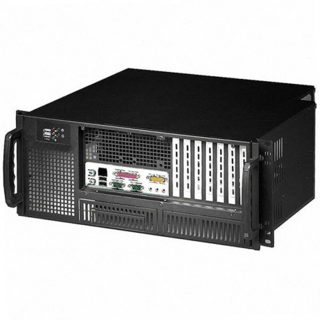 Techly šassii tööstuslik rack 19/desktop 4U ülikompaktne must I-CASE MP-P4HX-BLK6