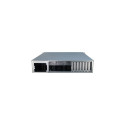 Inter-Tech IPC 2U-2408 Rack Black, Stainless steel