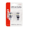 Led pirnid 2tk,canbus,18+1SMD,T10,12/24V