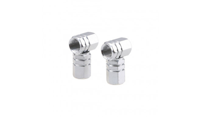 Alumiimium ventiilikübarad 4 tk, hõbe