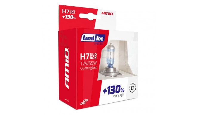 H7 Lumitech +130%, 2tk, 12v, 55W