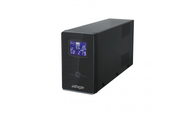 EnerGenie UPS USB ja LCD-ekraaniga, must | EG-UPS-034 | 1500 VA | 900 W
