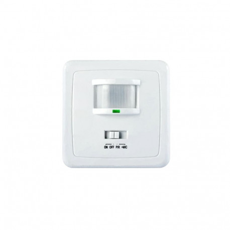 PIR liikumis- ja helitundlik seinasensor+mikrofon MCE18