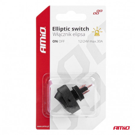 Ellips lüliti ON/OFF, 12/24V,30A, kollane