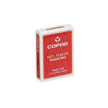 Cartamundi poker cards Plastic PK2, red