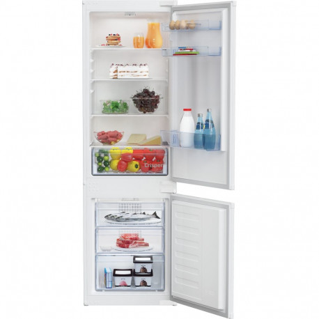 BEKO Refrigerator | BCHA275K41SN | Energy efficiency class E | Built-in | Combi | Height 177.5 cm | 