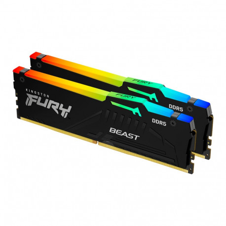 Kingston DRAM 16GB 6000MT/s DDR5 CL36 DIMM (Kit of 2) FURY Beast RGB EXPO