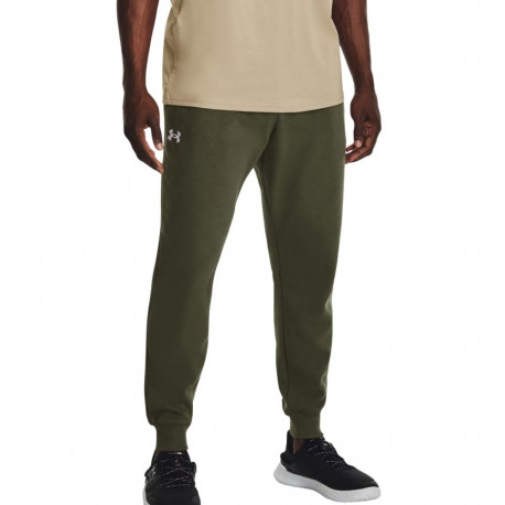 Under Armour meeste dressipüksid Rival Fleece Joggers 1379774 390 S, oliivroheline