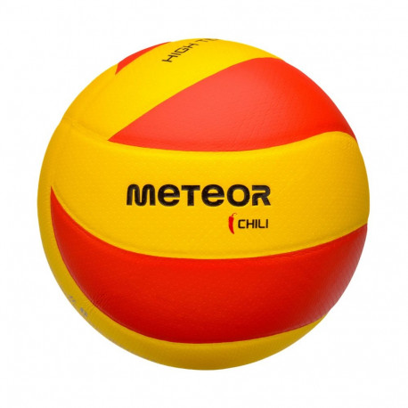 Meteor võrkpall Chili PU 10058 5, kollane-punane