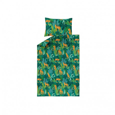 BED COV SET Jungle Life SATEEN 140x200CM