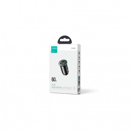 Joyroom Car Charger Mini, C+U, 60W, Black (JR-CCN04)