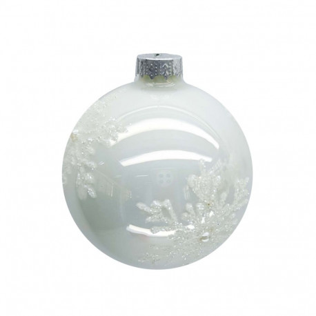 Christmas ornament JOY FROST D8cm, glass