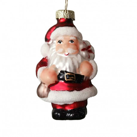 Jõuluehe JOY SANTA 8cm, klaas