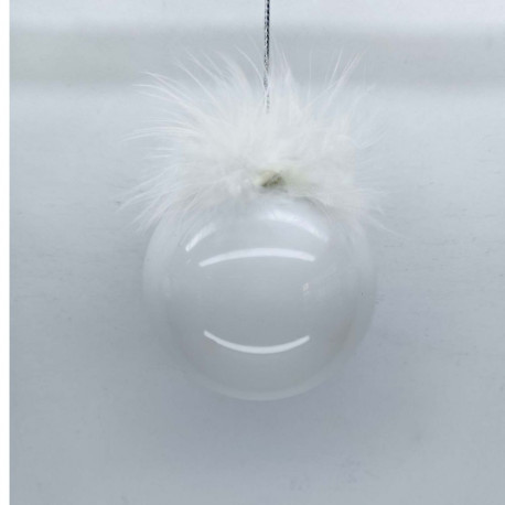 Christmas ornament JOY PEARL D8cm, glass