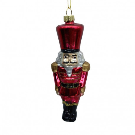 Christmas ornament JOY NUTCRACKER 15.5cm, glass