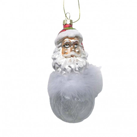 Jõuluehe JOY SANTA BALL 14cm, klaas