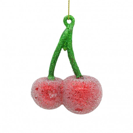 Christmas ornament JOY CHERRY 9cm, glass
