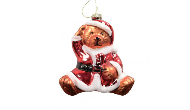 Christmas ornament JOY BEAR SANTA 10.5cm, glass