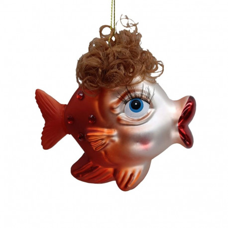 Jõuluehe JOY GOLDEN LADY 11cm, klaas