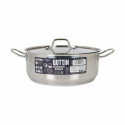 Casserole with lid Quttin Hotel Steel Ø 28 x 11 cm (2 Units)