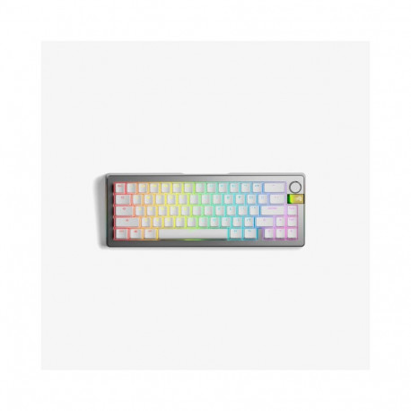 Glorious Gaming GMMK 3 PRO HE 65% eelmonteeritud juhtmevaba hõbedane – US