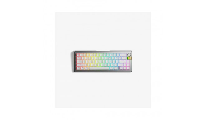 Glorious Gaming GMMK 3 PRO HE 65% eelmonteeritud juhtmevaba hõbedane – US