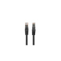 Patchcord cat.6 UTP LSZH CU 0.5m black fluke passed