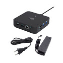 USB-C DP Dual HDMI Docking Station with Power Delivery 100 W + i-tec Universal Charger 100W