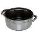 Staub Cocotte 12cm ümmargune grafiithall malm
