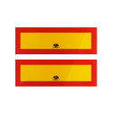 Hoiatusplaat 2tk reflektoorne  20x60x0,3cm P2/E20 RF 101-01W-84