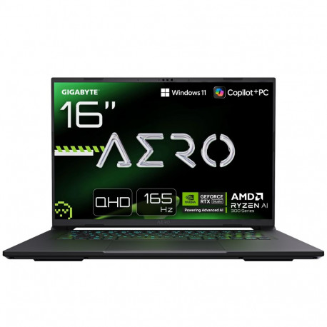 Gigabyte mänguri sülearvuti AERO X16 Gaming 1VH 16" IPS WQXGA IPS pixels 165 Hz peegeldusvastane AMD