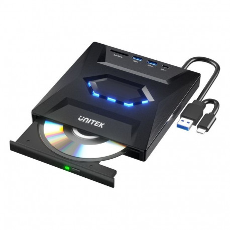 Unitek DVD Player Unitek External DVD/CD Recorder, 5Gbps USB Hub, SD Card Reader