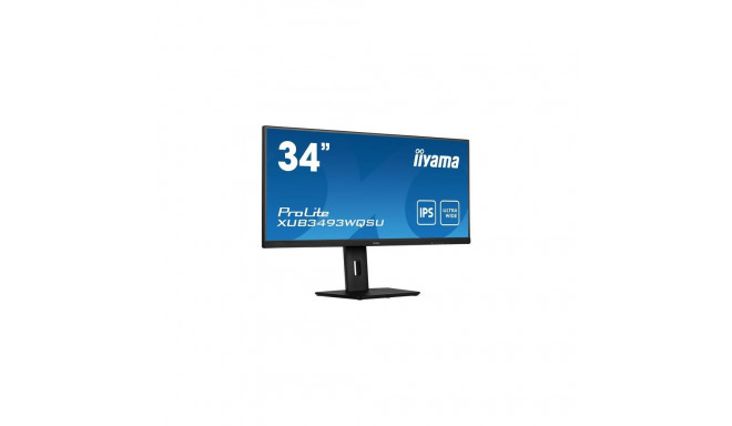 iiyama ProLite 34” IPS ultra-wide screen with height adjustable stand