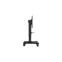iiyama Single column electric floor lift on wheels with easy mount brackets and laptop shelf