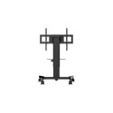 iiyama Single column electric floor lift on wheels with easy mount brackets and laptop shelf