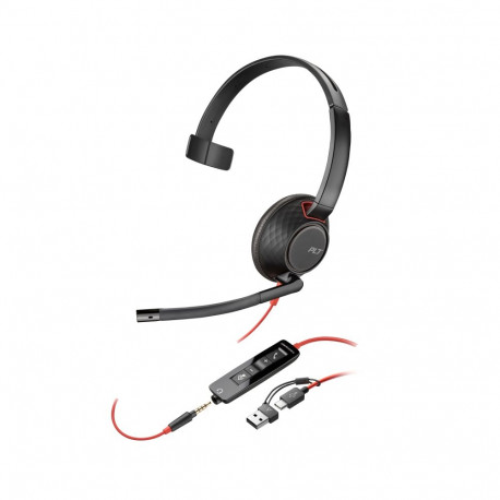 8X230AA HP Poly Blackwire 5210 Monaural USB-A Headset (207577-201)