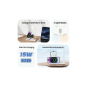 USAMS Inductive charger with lamp 4in1 15Wwhite CD195WXC01 (US-CD195)