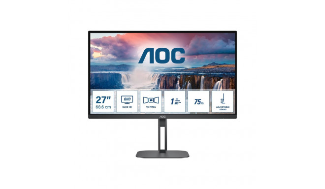 AOC Q27V5N/BK 27-tolline WQHD VA 75Hz 4ms