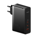 Baseus GaN5 Pro 2xUSB-C + USB, 140W (czarna)