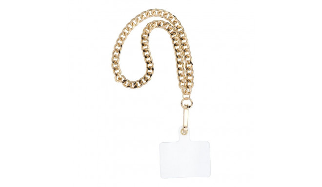 CHAIN #41 Phone lanyard, Phone pendant / cord length 40cm (20cm in the loop) / on wrist - gold