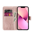 MEZZO Book case for IPHONE 12 / 12 PRO tree rose gold