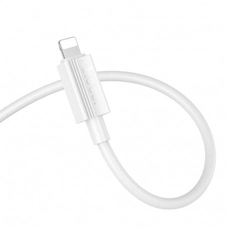 Cable USB A to Lightning Hoco 2,4A 1 m X107 white