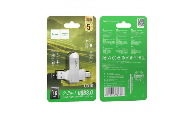 HOCO pendrive USB A + Type C UD10 16GB USB3.0