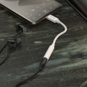 Adapter AUX USB C to Jack 3,5 mm Hoco LS30 white