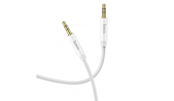 Cable AUX Jack 3,5 mm to Jack 3,5 mm Hoco 1 m UPA19 silver
