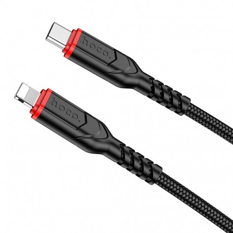 Cable USB C to Lightning Hoco PD 3A 20W 1 m X59 black